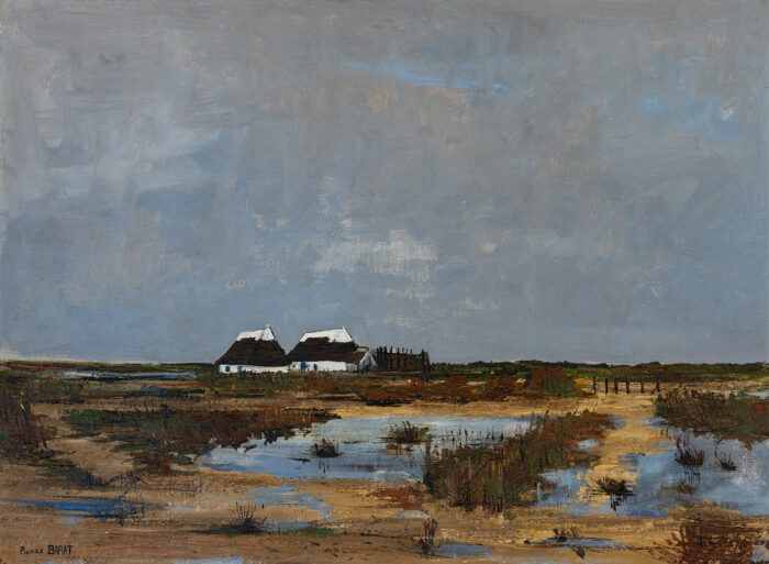 Camargue - Pierre Barat © oeuvre mise en vente par L'Atelier Galerie des Alpilles