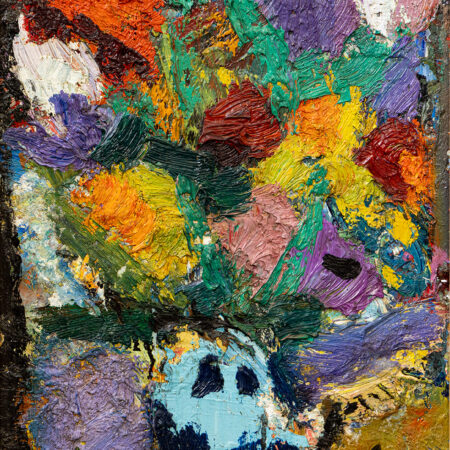 vase de fleurs - Ambrogiani © oeuvre mise en vente par L'Atelier Galerie des Alpilles