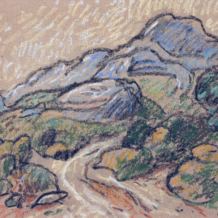 Paysage - Arène © oeuvre mise en vente par L'Atelier Galerie des Alpilles
