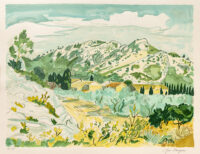 Paysage provençal - Brayer © Oeuvre mise en vente par L'Atelier Galerie des Alpilles
