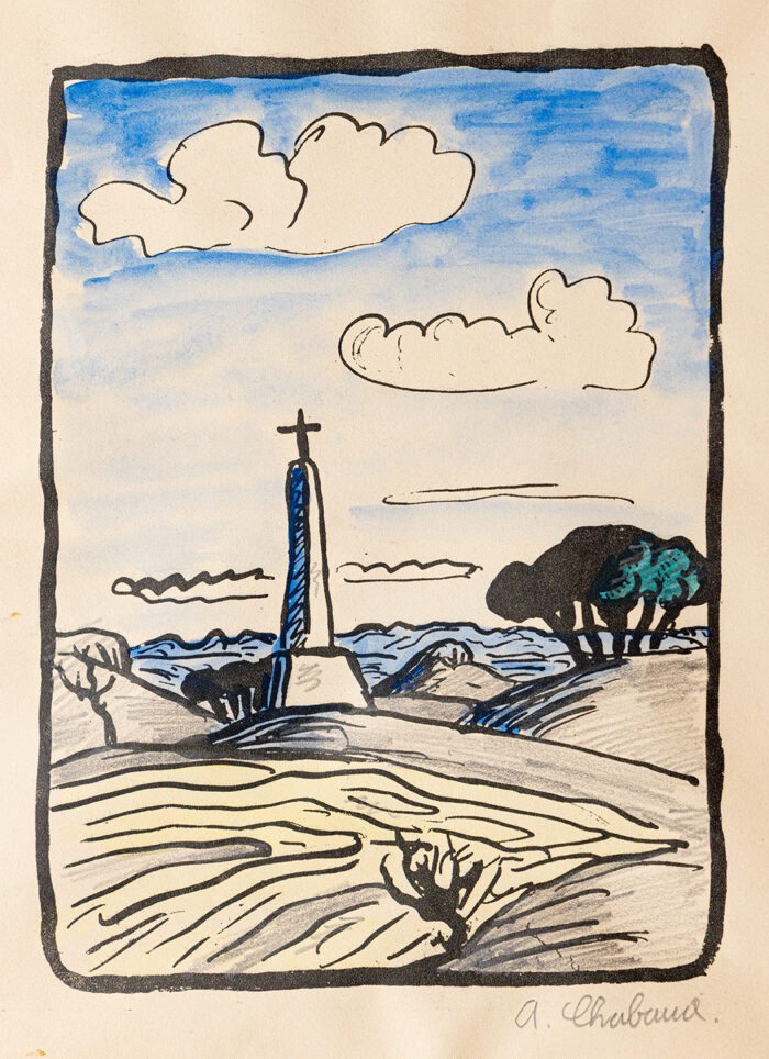 10 variations pour une croix - Chabaud © Oeuvre mise en vente par L'Atelier Galerie des Alpilles