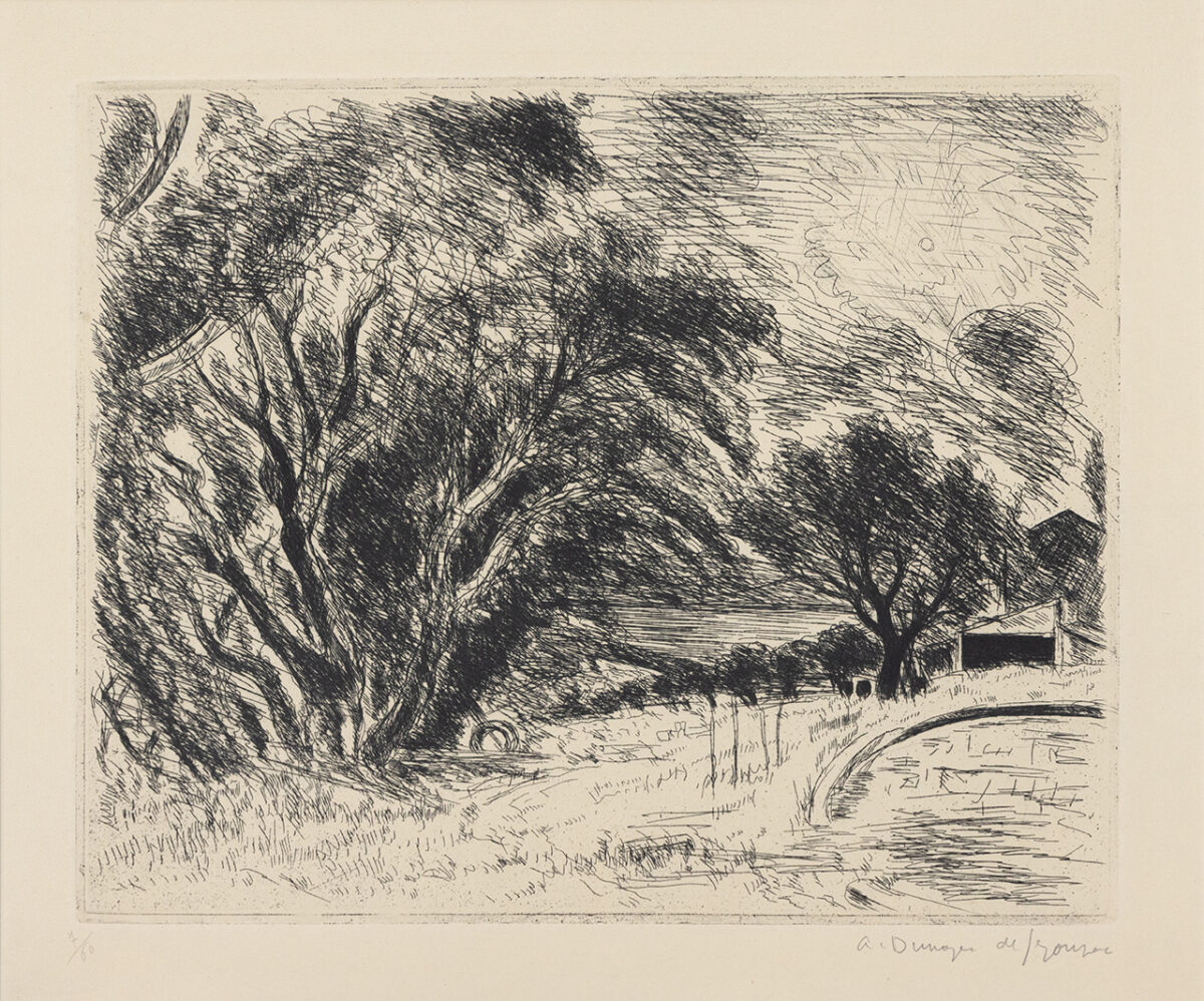 La Ferme - Dunoyer-de-Segonzac © Oeuvre mise en vente par L'Atelier Galerie des Alpilles