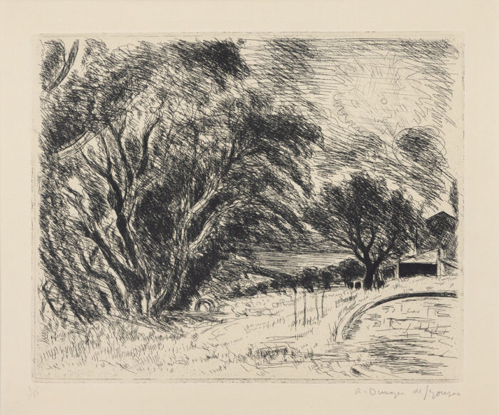 La Ferme - Dunoyer-de-Segonzac © Oeuvre mise en vente par L'Atelier Galerie des Alpilles