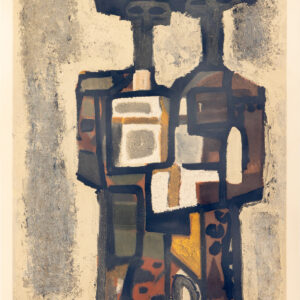 Les toreros - Raymond Guerrier © Oeuvre mise en vente par L'Atelier Galerie des Alpilles
