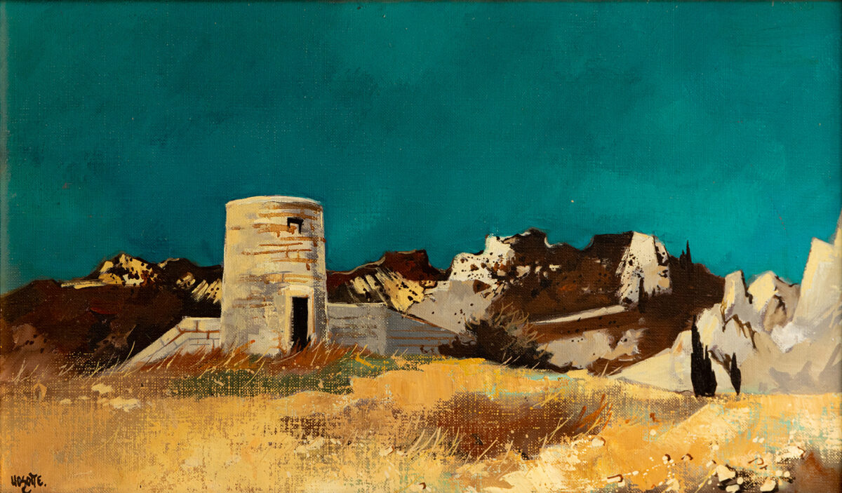 Les Baux - Hosotte © Oeuvre mise en vente par L'Atelier Galerie des Alpilles