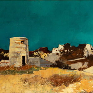 Les Baux - Hosotte © Oeuvre mise en vente par L'Atelier Galerie des Alpilles