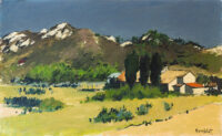 Les alpilles - Humblot © Oeuvre mise en vente par L'Atelier Galerie des Alpilles
