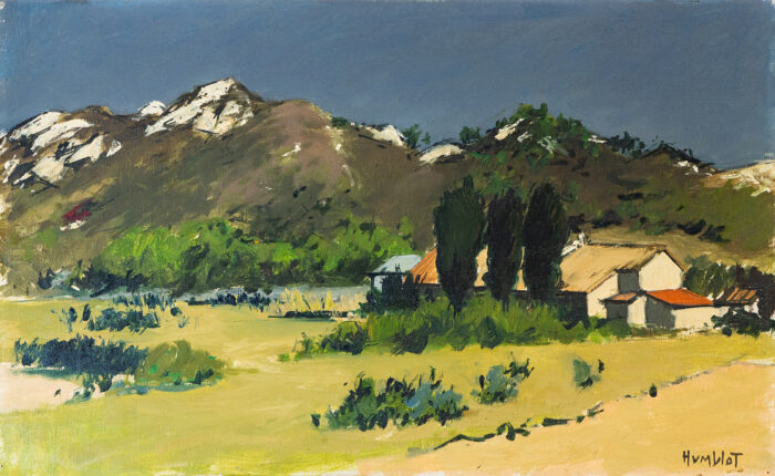Les alpilles - Humblot © Oeuvre mise en vente par L'Atelier Galerie des Alpilles