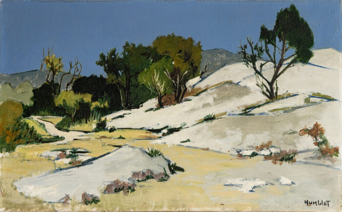 Paysage provençal - Humblot © Oeuvre mise en vente par L'Atelier Galerie des Alpilles
