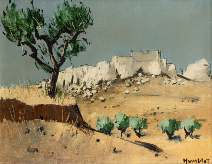 Forteresse en provence les Baux- Humblot © Oeuvre mise en vente par L'Atelier Galerie des Alpilles