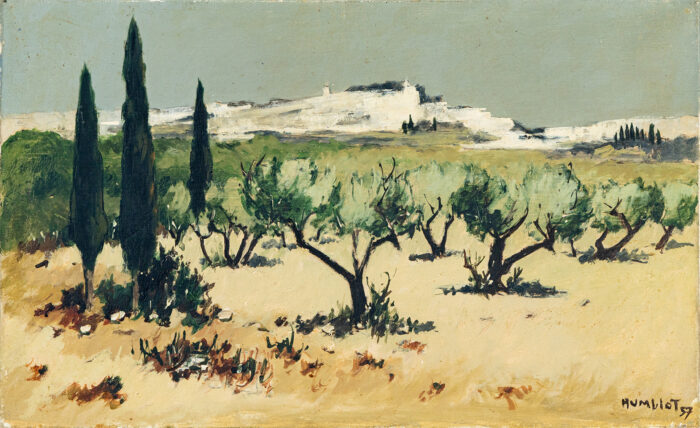 Paysage- Humblot - ©Oeuvre mise en vente par L'Atelier Galerie des Alpilles