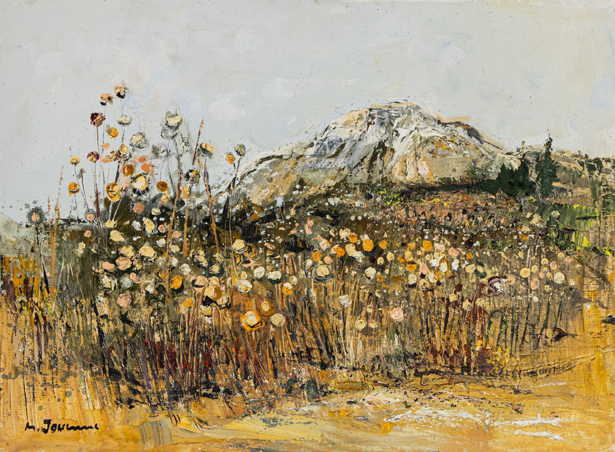 Chardons dans les alpilles - Michel Jouenne © Oeuvre mise en vente par L'Atelier Galerie des Alpilles