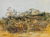 Chardons dans les alpilles - Michel Jouenne © Oeuvre mise en vente par L'Atelier Galerie des Alpilles