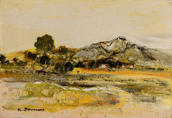 Les alpilles - Michel Jouenne © Oeuvre mise en vente par L'Atelier Galerie des Alpilles