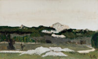 Les alpilles - Anne-Marie Leguillier © Oeuvre mise en vente par L'Atelier Galerie des Alpilles
