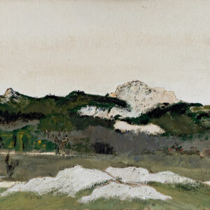 Les alpilles - Anne-Marie Leguillier © Oeuvre mise en vente par L'Atelier Galerie des Alpilles