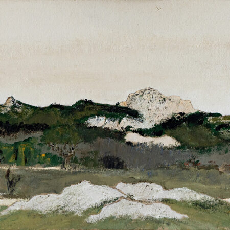 Les alpilles - Anne-Marie Leguillier © Oeuvre mise en vente par L'Atelier Galerie des Alpilles