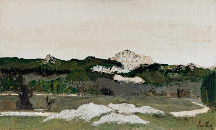 Les alpilles - Anne-Marie Leguillier © Oeuvre mise en vente par L'Atelier Galerie des Alpilles
