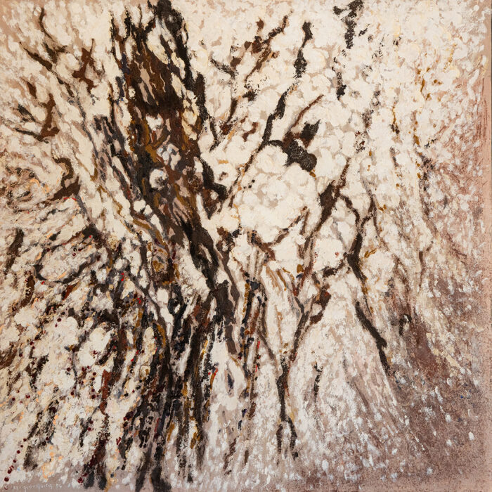 Amandier en fleurs - Henri-André Martin © Oeuvre mise en vente par L'Atelier Galerie des Alpilles