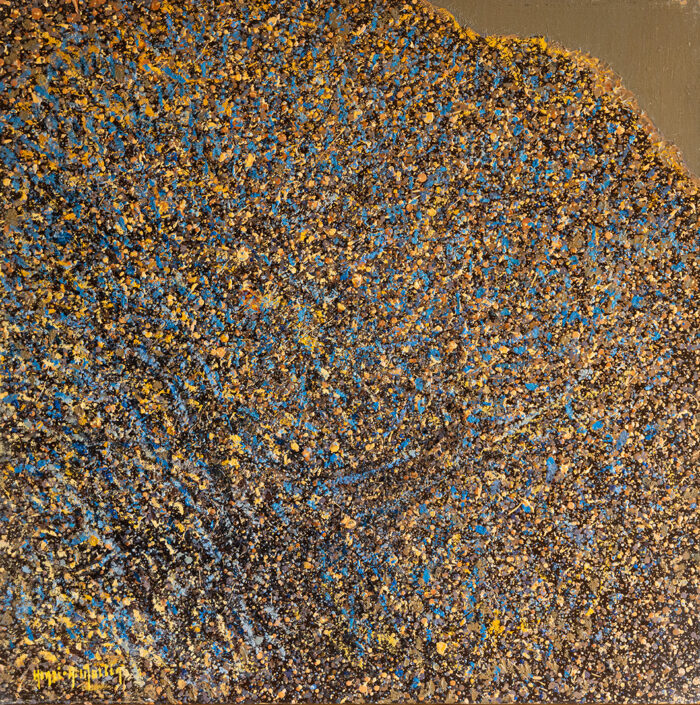 Grand olivier au reflets bleus - Henri-André Martin © Oeuvre mise en vente par L'Atelier Galerie des Alpilles