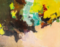 Paysage abstrait - Montheillet © Oeuvre mise en vente par L'Atelier Galerie des Alpilles