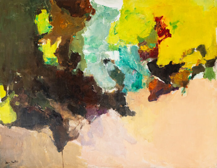 Paysage abstrait - Montheillet © Oeuvre mise en vente par L'Atelier Galerie des Alpilles