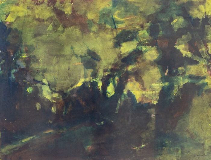 Paysage abstrait - Montheillet © Oeuvre mise en vente par L'Atelier Galerie des Alpilles