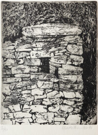 Mur en pierre - Moskovtchenko © Oeuvre mise en vente par L'Atelier Galerie des Alpilles