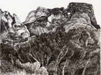 Paysage du Luberon - Moskovtchenko © Oeuvre mise en vente par L'Atelier Galerie des Alpilles