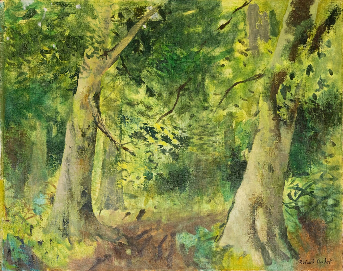 Forêt - Oudot - ©Oeuvre mise en vente par L'Atelier Galerie des Alpilles