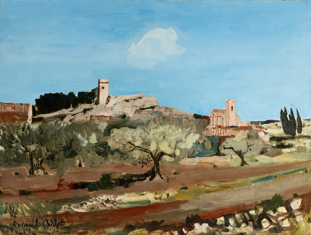 Eygalières - Oudot - ©Oeuvre mise en vente par L'Atelier Galerie des Alpilles