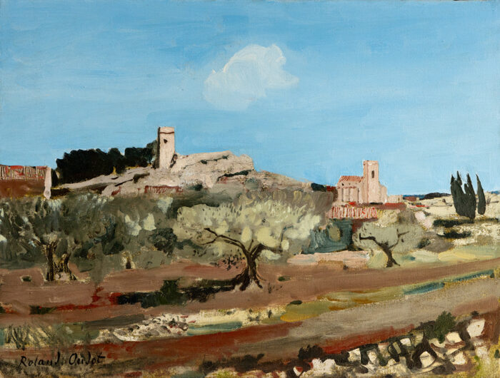 Eygalières - Oudot - ©Oeuvre mise en vente par L'Atelier Galerie des Alpilles
