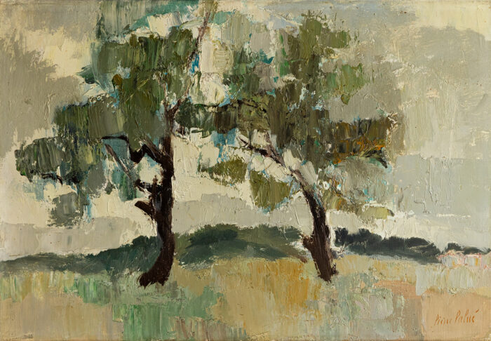 Deux arbres - Pierre Palue - ©Oeuvre mise en vente par L'Atelier Galerie des Alpilles