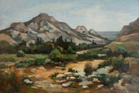 les alpilles - Parturier - ©Oeuvre mise en vente par L'Atelier Galerie des Alpilles