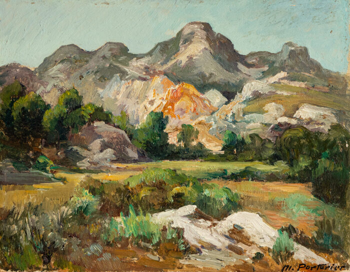 les alpilles - Parturier - ©Oeuvre mise en vente par L'Atelier Galerie des Alpilles