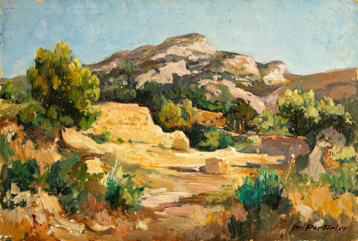 Les alpilles - Parturier - ©Oeuvre mise en vente par L'Atelier Galerie des Alpilles