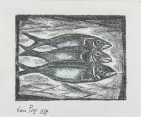 Les poissons - Louis Pons - ©Oeuvre mise en vente par L'Atelier Galerie des Alpilles