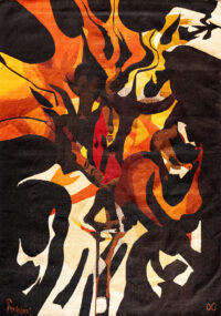 Haute flamme - Prassinos - ©Oeuvre mise en vente par L'Atelier Galerie des Alpilles