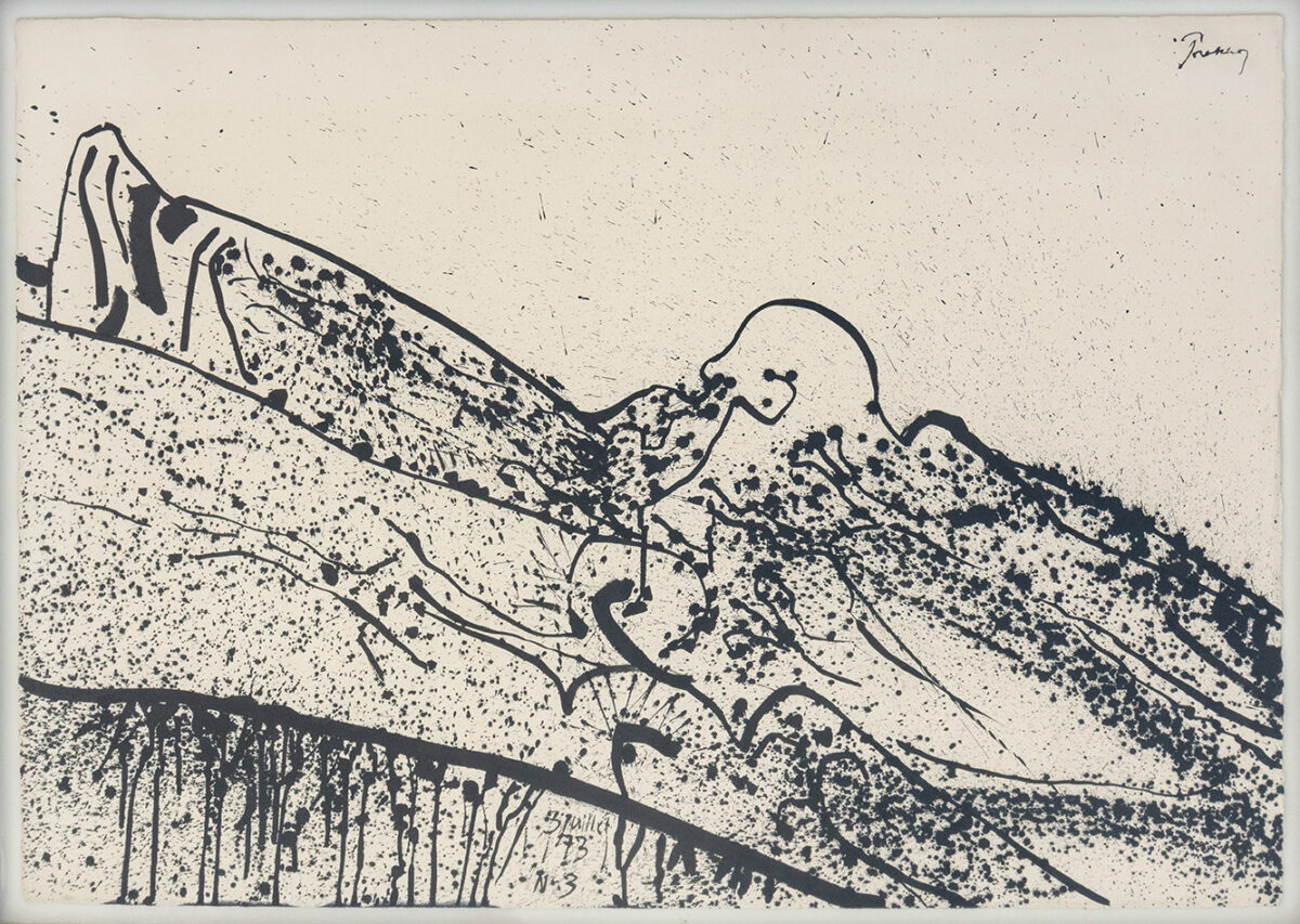 Les alpilles - Prassinos - ©Oeuvre mise en vente par L'Atelier Galerie des Alpilles