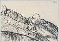 Les alpilles - Prassinos - ©Oeuvre mise en vente par L'Atelier Galerie des Alpilles