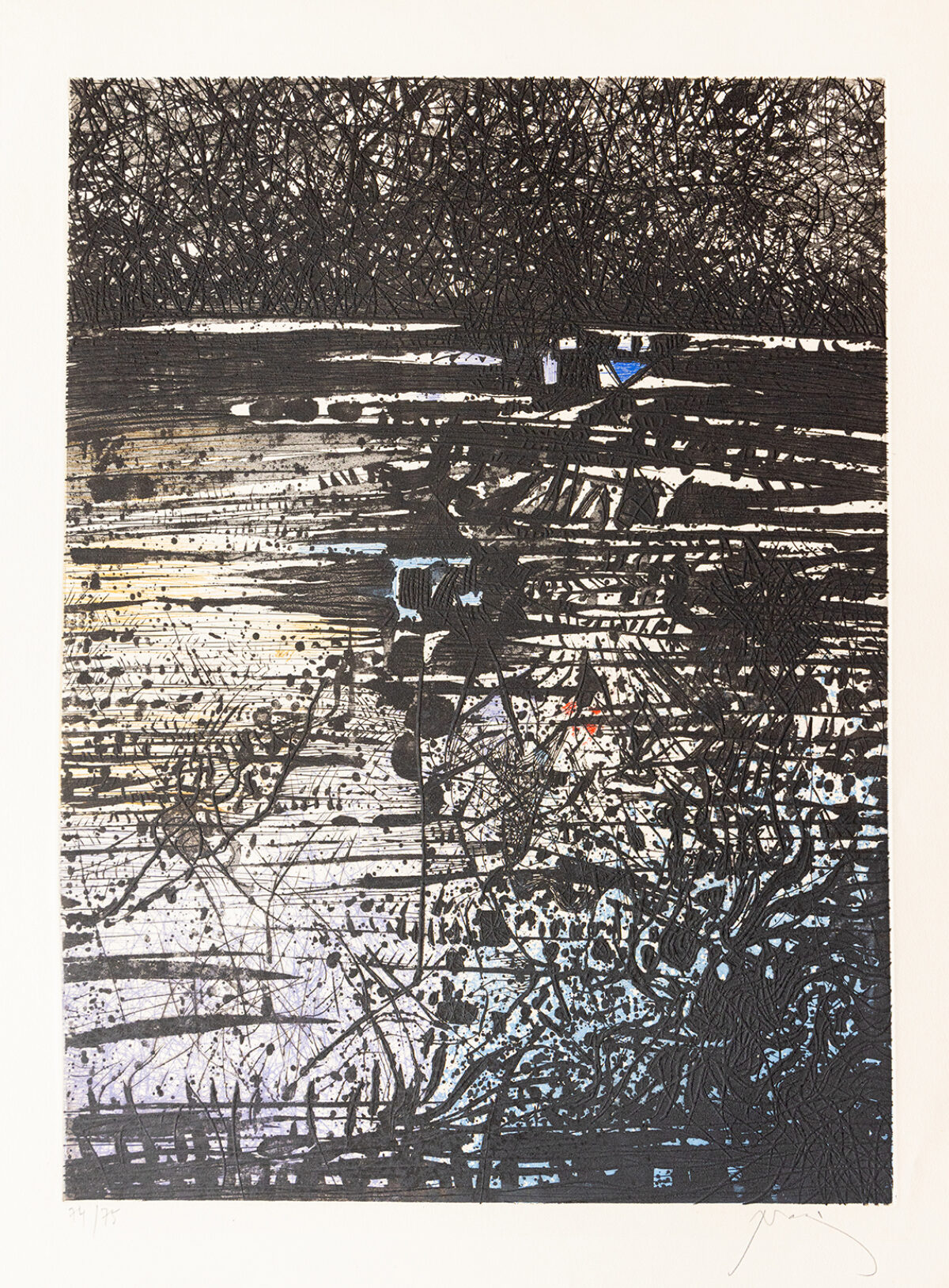 L'étang - Prassinos - ©Oeuvre mise en vente par L'Atelier Galerie des Alpilles