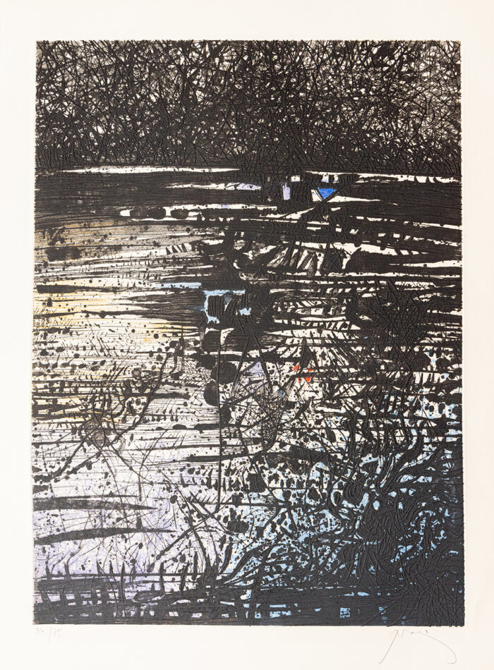 L'étang - Prassinos - ©Oeuvre mise en vente par L'Atelier Galerie des Alpilles