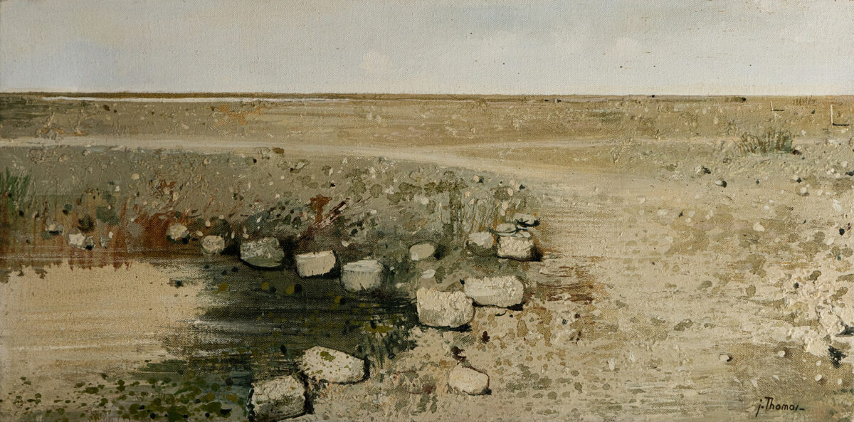 Camargue - Jean Thomas ©Oeuvre mise en vente par L'Atelier Galerie des Alpilles