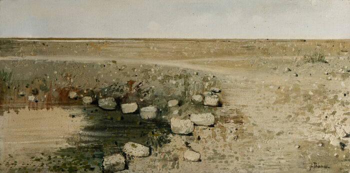 Camargue - Jean Thomas ©Oeuvre mise en vente par L'Atelier Galerie des Alpilles