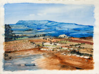 La vallée- Jean Thomas ©Oeuvre mise en vente par L'Atelier Galerie des Alpilles