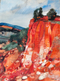 Rousillon- Jean Thomas ©Oeuvre mise en vente par L'Atelier Galerie des Alpilles
