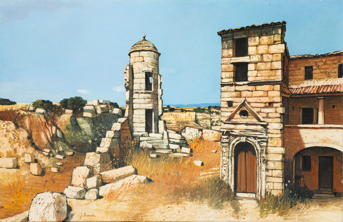 La Maladredrie - Jean Thomas ©Oeuvre mise en vente par L'Atelier Galerie des Alpilles