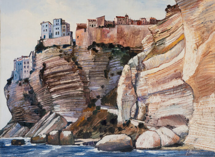 Bonifacio - Jean Thomas ©Oeuvre mise en vente par L'Atelier Galerie des Alpilles