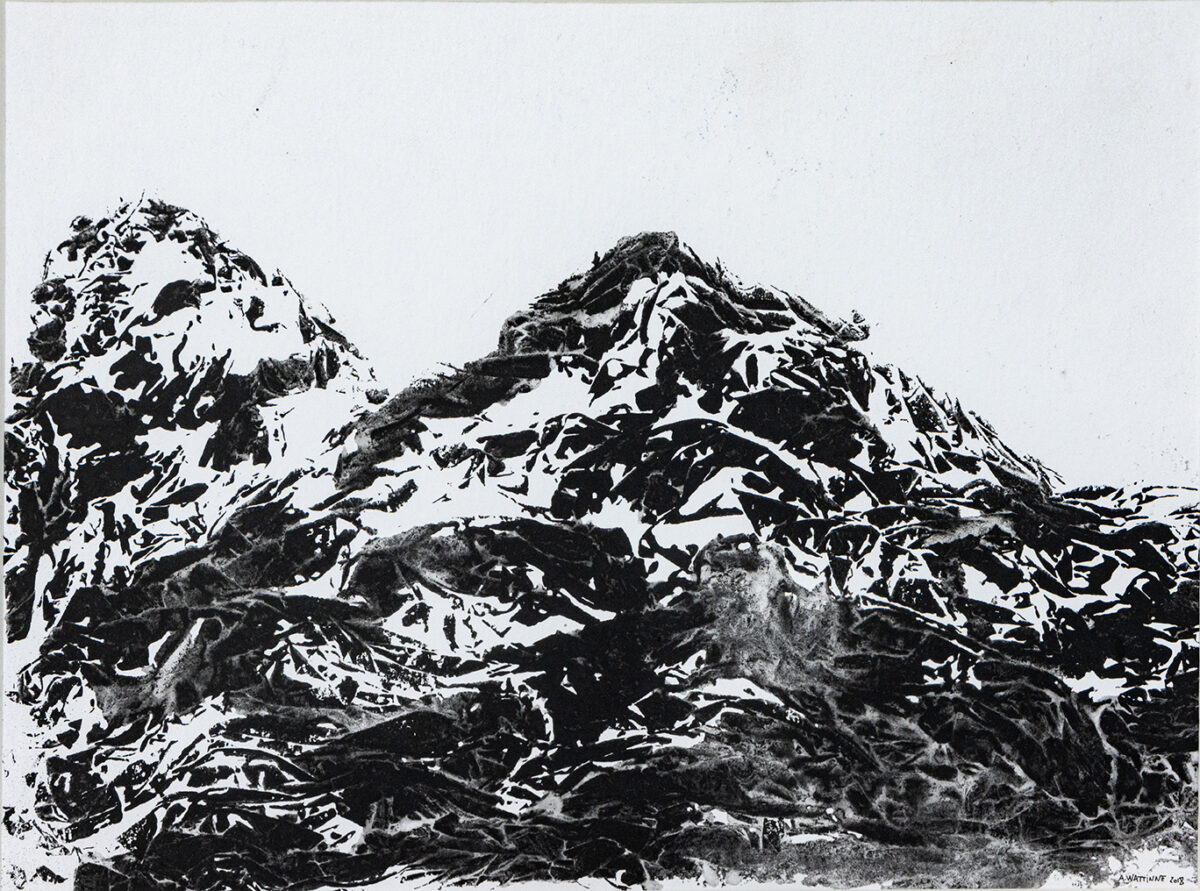 Alpilles - Antoine Wattinne - ©Oeuvre en vente par L'Atelier Galerie des Alpilles