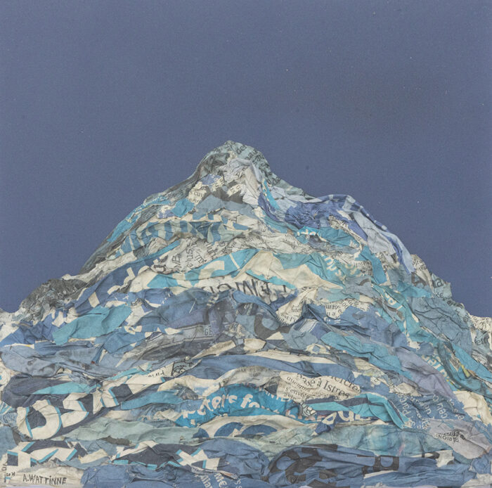 Alpilles bleues - Antoine Wattinne -© Oeuvre mise en vente par L'Atelier Galerie des Alpilles